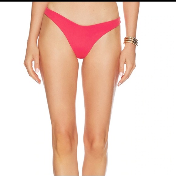 NWT! L*Space Cabana Bikini Bottom in Hot Cherry. Size Medium $84 - Picture 1 of 5
